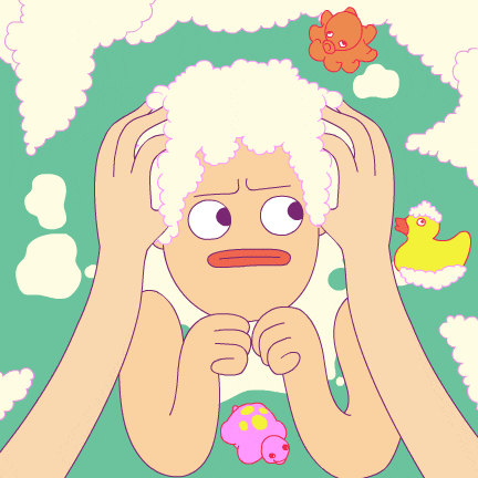 Bathtime GIF by Sacha Beeley