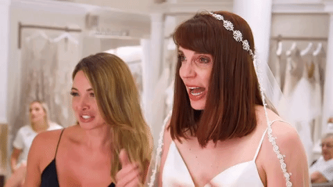 wow #dress  #bride #syttd #tlc GIF by TLC Europe