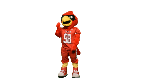 Big Red Mascot Sticker by Lamar University