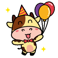 Happy Party Sticker by NMooMoo