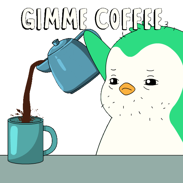 Tired Penguin Sticker by Abster