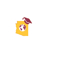 Graduation Grad Sticker by Arizona State University