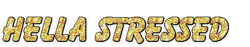 stressed sparkle Sticker by AnimatedText