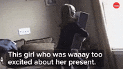 Excited Christmas Present GIF by BuzzFeed