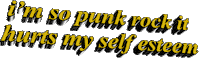 it hurts punk rock Sticker by AnimatedText