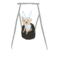 Dogs Easter Sticker by Andrea Caceres