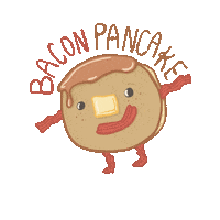 Adventure Time Breakfast Sticker by hannahgraphix