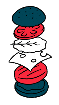 Usa Burger Sticker by Ma French Bank
