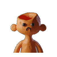 Sad Head Sticker