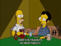 homer simpson drinking GIF