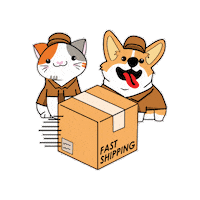 petiquepets pets cat cartoon petique dog cartoon Sticker