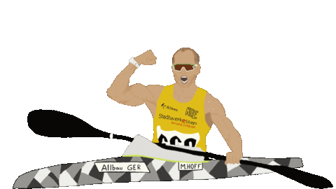 Champion Kayak Sticker by UlfBo