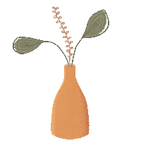 utaricandles leaf candle vase byutari Sticker