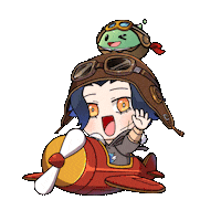 Happy Plane Sticker by Squishiverse
