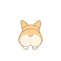 hellopitto dog corgi butts welshcorgi Sticker