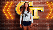Georgia Tech Volleyball GIF by Georgia Tech Yellow Jackets