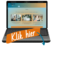 Varietta arrow orange here link Sticker
