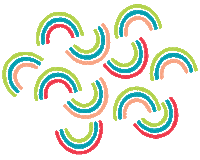 Rainbow Color Sticker by Sheila Streetman