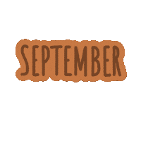 September Month Sticker