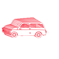 Fiat500 Sticker by Prestel Verlag