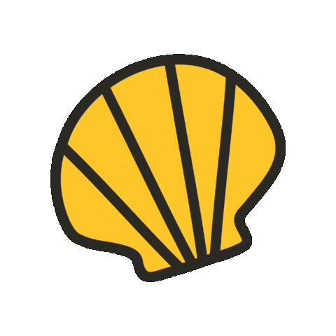 maevechocolate giphygifmaker beach clam seashell Sticker