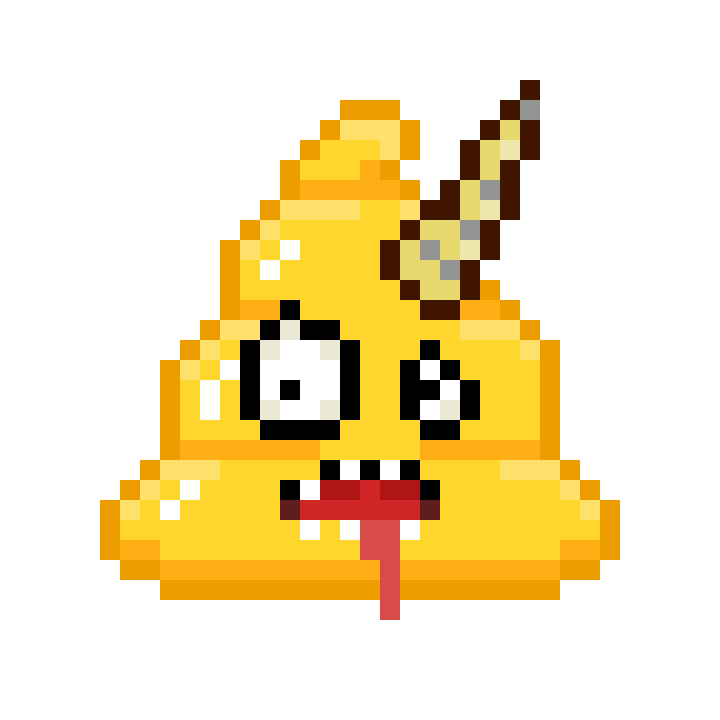 Art Shitting Sticker by Poopies.io