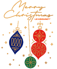 Celebrate Merry Christmas Sticker by Le Creuset