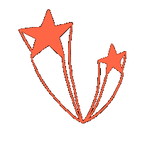 Shooting Stars Sticker by Garanceenpapier