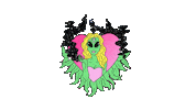 bikinitrill trippy space smoke alien Sticker