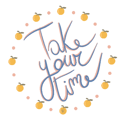 sararonchieri time orange relax fruit Sticker