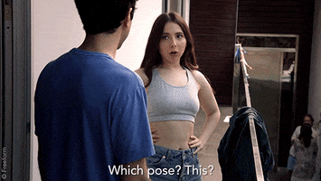 esther povitsky which pose GIF by Alone Together