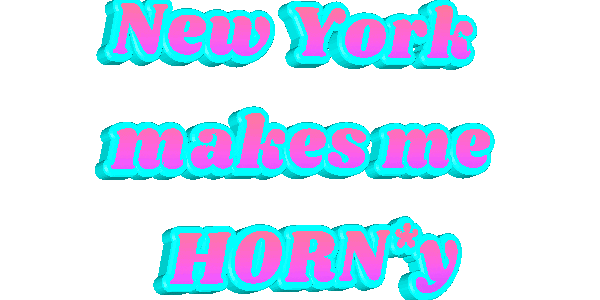 New York Makes Me Horny Sticker by Boyar Gifts