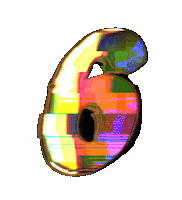Glitch Numbers Sticker by #BASILIO