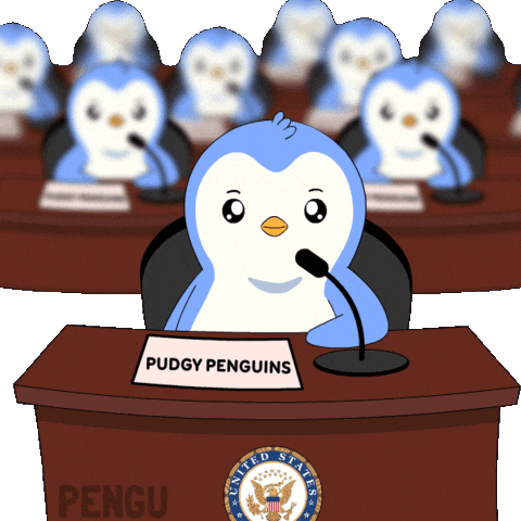 Penguin Speaking GIF by Pudgy Penguins