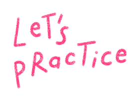 Keep Practicing Warm Up Sticker by Catharina Stewart