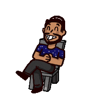 Happy Chair Sticker by JenChibi