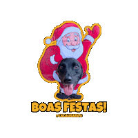 Dog Christmas Sticker