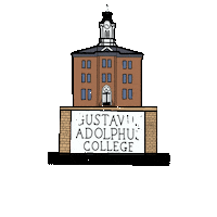 Old Main Gac Sticker by Gustavus Adolphus College