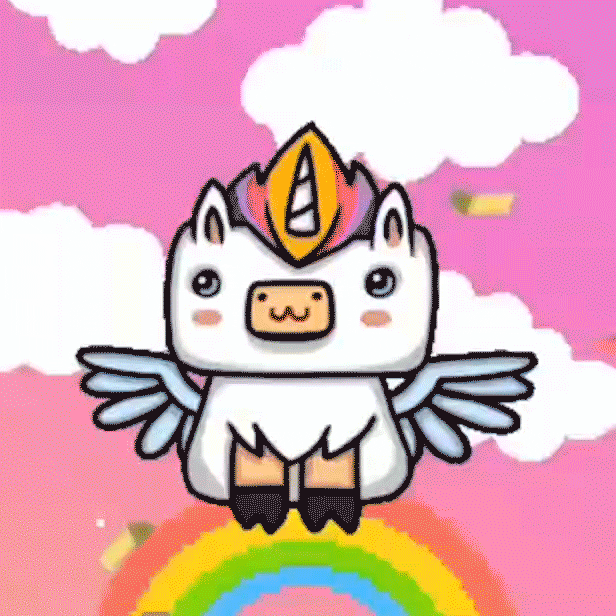 Rainbow Unicorn GIF by Garbi KW