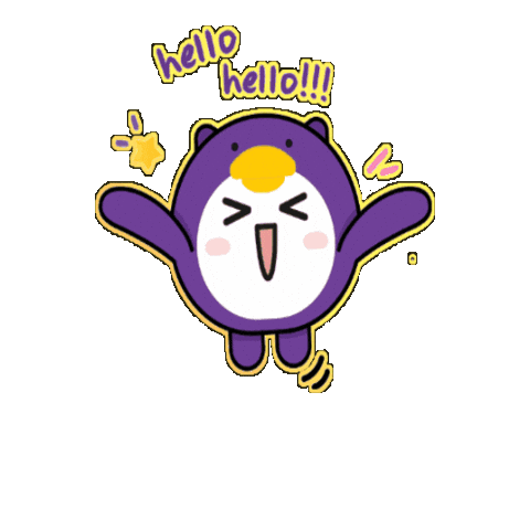 LYNKID giphygifmaker hello hi xin chào Sticker