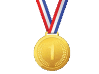 Winning Gold Medal Sticker by Marcel Katz Dalí / The Art Plug