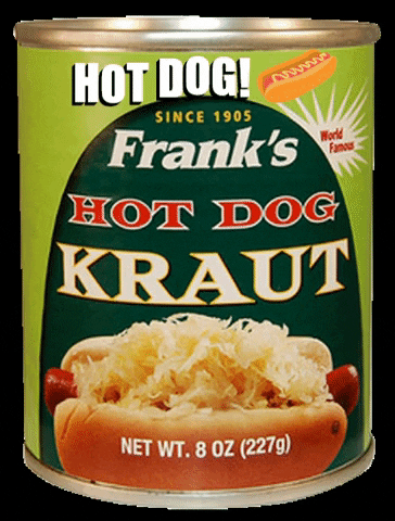 FranksKraut giphygifmaker giphyattribution hotdog hot dog GIF
