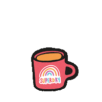 Coffee Rainbow Sticker by @superdry