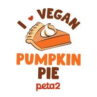 Vegan Thanksgiving Sticker by PETA