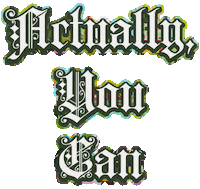 Actually You Can Sticker by Joyful Noise Recordings