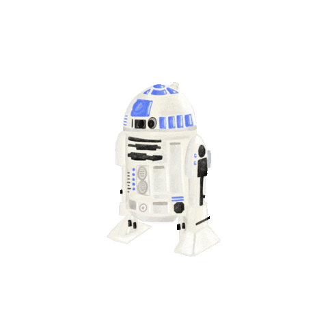 kenziecards giphyupload starwars droid r2d2 Sticker