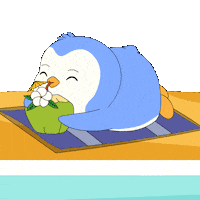 Summer Drinking Sticker by Pudgy Penguins