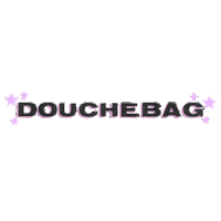 Douchebag Sticker by Chloe Lilac