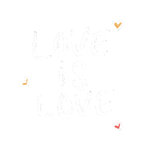 Love Is Love Hearts Sticker