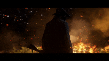 red dead redemption 2 fire GIF by Rockstar Games